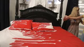 Amateur brunette photo session turns into sensual home made porn