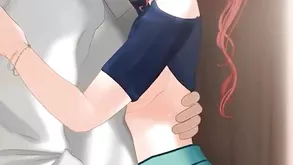 Brunette babe enjoys sensual sex with a young guy