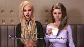 A young girl walks on the street in the rain suddenly being attacked