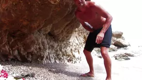 Horny student caught masturbating in study room