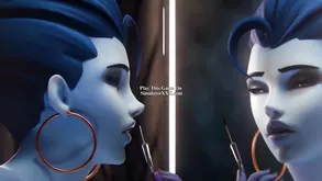 Sexy brunette shining in erotic film showcasing her passion for intimate movies