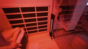 Beautiful busty brunette has an intense and passionate encounter in a thrilling spot