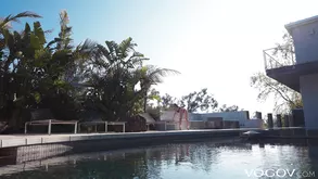 Two cute girls seduce a guy for sex in their lingerie