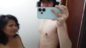 Cute girl skillfully sucks a long and thick cock