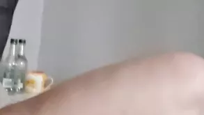 Tiny brunette beauty gets fucked and facialized with care