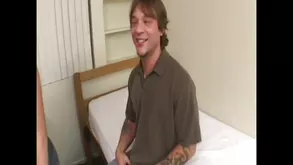 Brunette teen in stockings seduces her partner to make love