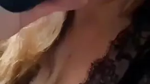 Hot brunette with pierced tongue gets fucked in her tight pussy