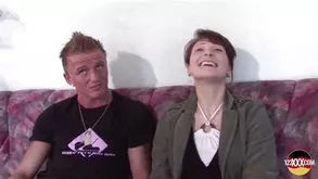 A couple engaged in passionate sex right in the car