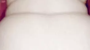 The guy gently fucks his girl in the titties