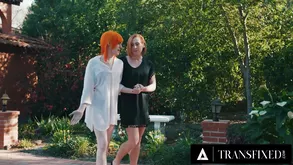 Delicious blonde in the middle of a hot blowjob session