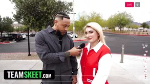 Kinky MILF shoots cum on her big boobs after passionate sex with a young guy