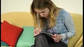 Young brunette teen in hot yoga class fucking with teacher