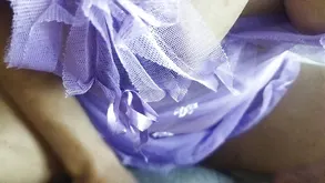 A beauty with big boobs has sex with her young boyfriend