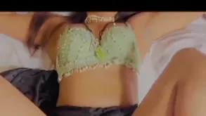 The courageous girl walking on the city streets at night