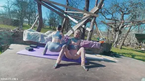 Hot brunette with pierced tongue fucks passionately and enjoys the control