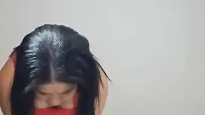 A cute girl with big ass enjoys riding cock