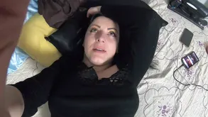 A girl with a round ass is jumping on a cock