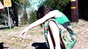 Hot brunette Fappies makes a blowjob and has sex