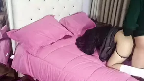 A guy with big dick in the club met girls