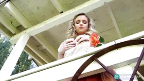 Baby likes to suck the eggs of a nice goat in vagina