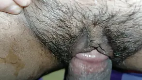 A young cute girl shows her body to a nice man