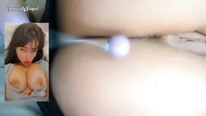 Cute girl masturbating with her favorite sex toy