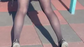 Frisky brunette with small tits dances alone and rubs her pussy