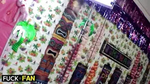 Babe picks up her man in a car after his hard day's work