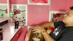 A cute girl was fucked by her boyfriend is a great sex