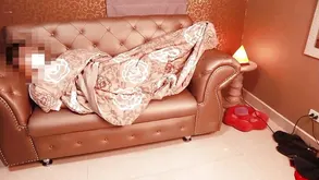 Skinny brunette reaches a powerful orgasm after having her wet pussy eaten