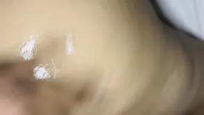 Hot brunette makes deep blowjob while her husband is filming it