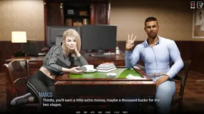 Hot blondie shows off her body and fucks with a guy