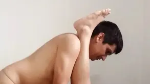 Hot brunette with large boobs enjoys solo masturbation with toys