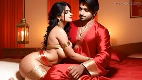 A sexy brunette with small tits is using a vibrator to make love