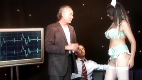 Sweet sex with a beautiful brunette after nougat erotic gymnastics