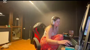 Young blonde fucks herself with a strong young guy's cock