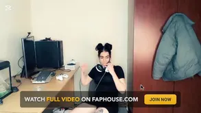 Bella fingered by a large man showcasing MysticBella's petite brunette charm