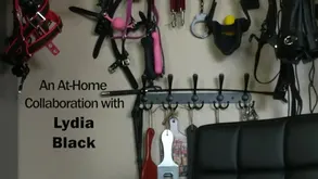 Femdom goddess Lydia Black in sultry latex lingerie