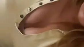 An amateur couple fucking on the railing at home